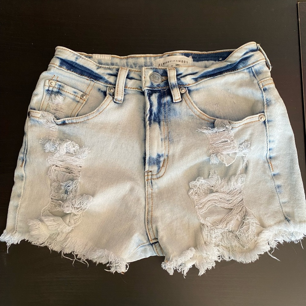 Acid Wash Denim Shorts Size 0